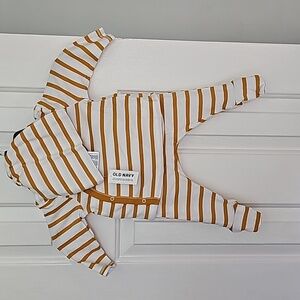 Old Navy White and Yellow 3PC Outfit Baby Size 6-9M